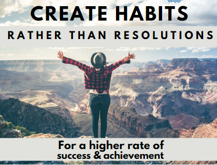 Create Habits Rather than Resolutions