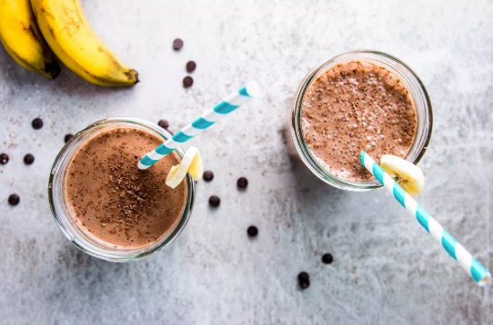 Chocolate Peanut Butter Banana Smoothie