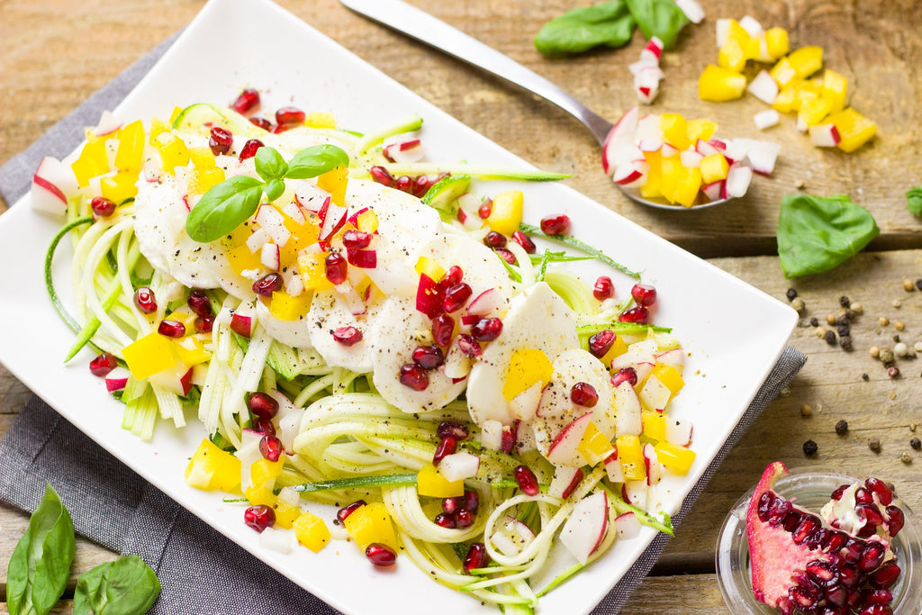 Zucchini / Cucumber and Pear Salad